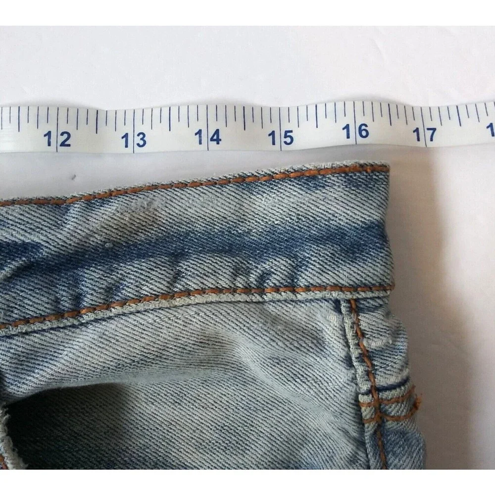 Aeropostale Distressed Driggs Slim Bootcut Mens Jeans Size 31/30 Light Blue - Picture 8 of 12